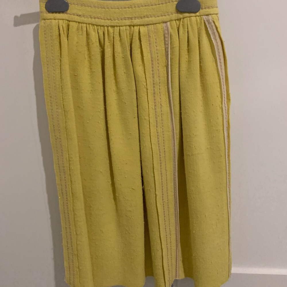 Prada A-Line Skirt in Sunny Yellow
